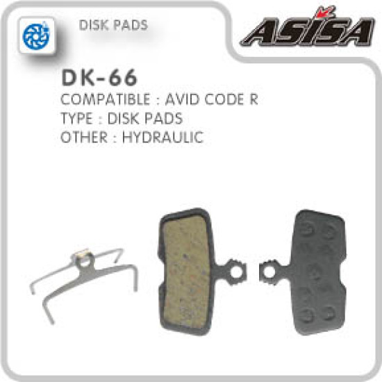 ASISA DK-66 DISC BRAKE PADS